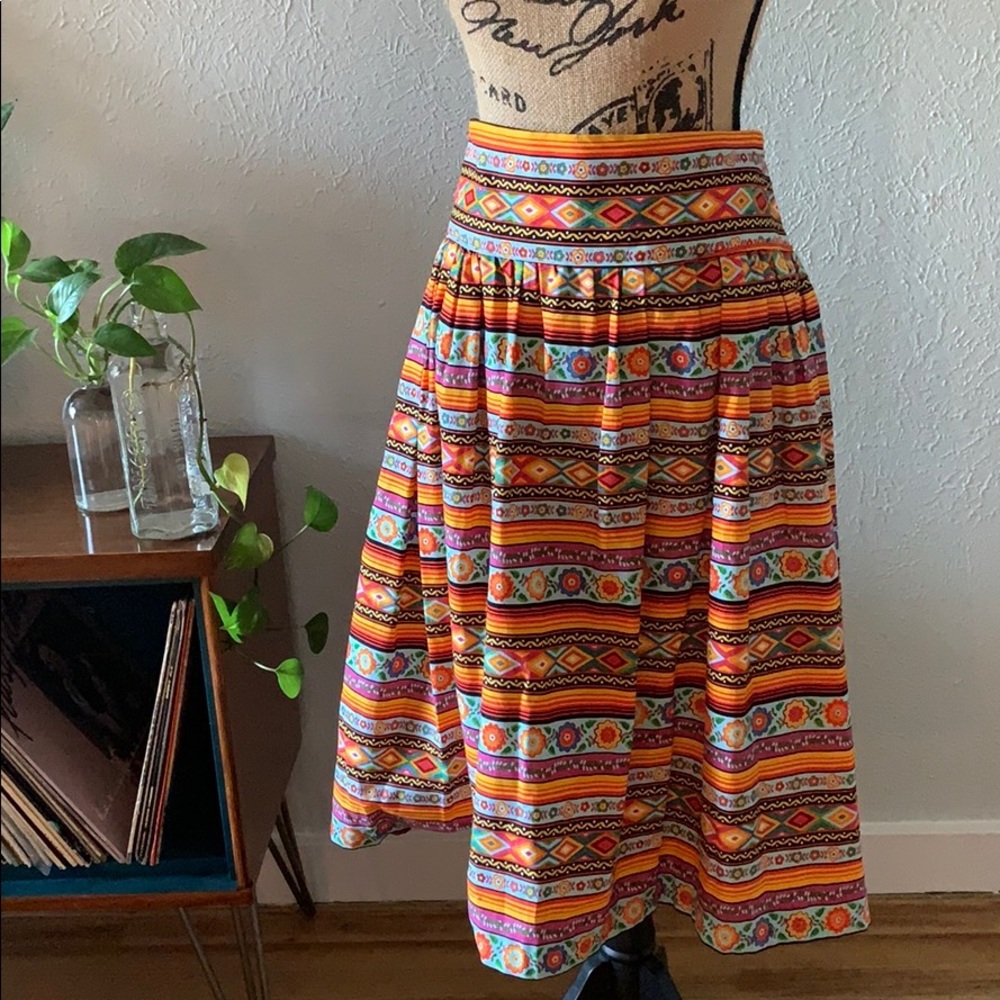 Pinup Rockabilly Skirt Plus Volup 2XL Colorful